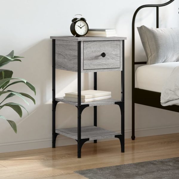 Bedside Cabinet 34x36x70 cm Engineered Wood