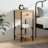 Bedside Cabinet 34x36x70 cm Engineered Wood