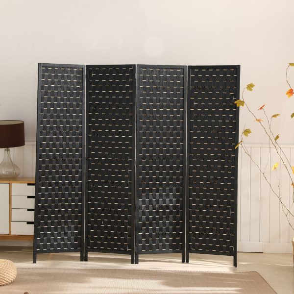 Braselton EKKIO 4-Panel Pine Wood Room Divider