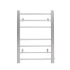Heated Towel Rail Bathroom Electric Heater Rack Warmer Clothes Silver 130W