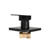 Bathroom Shower Mixer Tap Brass Square Bath Tap faucet Wall Mounted Black