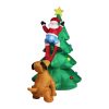 Inflatable Christmas Santa Snowman with LED Light Xmas Decoration Outdoor Type 1
