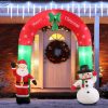 Inflatable Christmas Santa Snowman with LED Light Xmas Decoration Outdoor Type 2
