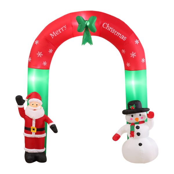 Inflatable Christmas Santa Snowman with LED Light Xmas Decoration Outdoor Type 2