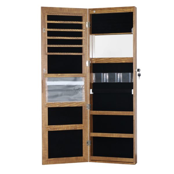 Full Length-Dressing Mirror Jewellery Cabinet LED Makeup Storage Box