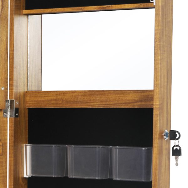 Full Length-Dressing Mirror Jewellery Cabinet LED Makeup Storage Box