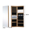 Full Length-Dressing Mirror Jewellery Cabinet LED Makeup Storage Box