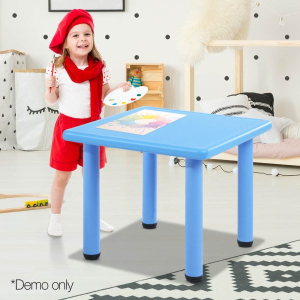 Kids Table Plastic Square Activity Study Desk 60X60CM