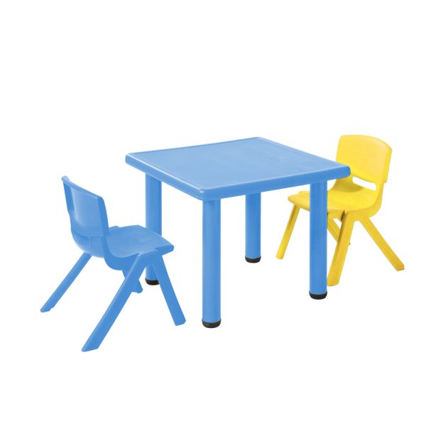 Kids Table Plastic Square Activity Study Desk 60X60CM