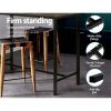 Vintage Industrial High Bar Table for Stool Kitchen Cafe Desk – Dark Brown