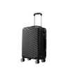 Luggage Suitcase Trolley Travel Packing Lock Hard Shell – 56 x 36 x 26 cm, Black