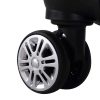 Luggage Suitcase Trolley Travel Packing Lock Hard Shell – 56 x 36 x 26 cm, Black