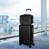 Luggage Suitcase Trolley Set Travel Lightweight 2pc 14″+20″ Black