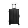 Luggage Suitcase Trolley Set Travel Lightweight 2pc 20″+28″ Black