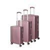 Luggage Suitcase Trolley Set Travel TSA 3pc 20″+24″+28″ Rose Gold