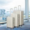 Luggage Suitcase Trolley Set Travel Lightweight 3pc 20″+24″+28″ White