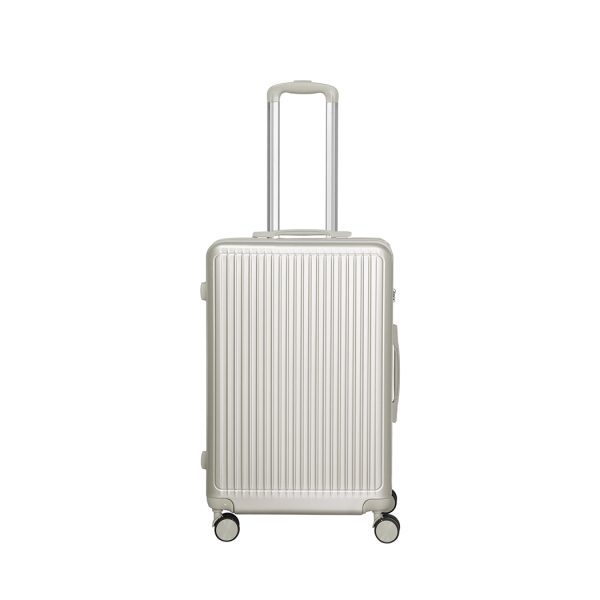 Luggage Suitcase Trolley Set Travel Lightweight 3pc 20″+24″+28″ White