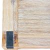 Sheboygan Lamp Table Open Storage Solid Wooden Frame in Classic Oak Colour