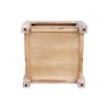 Sheboygan Lamp Table Open Storage Solid Wooden Frame in Classic Oak Colour