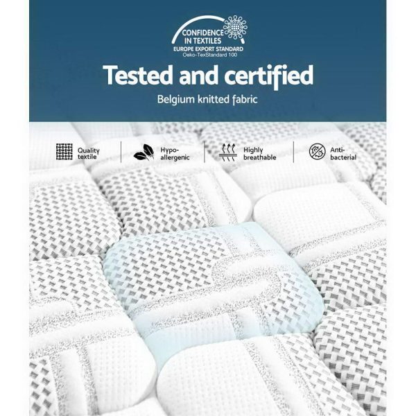 Barnet Bedding Luna Euro Top Cool Gel Pocket Spring Mattress 36cm Thick – QUEEN
