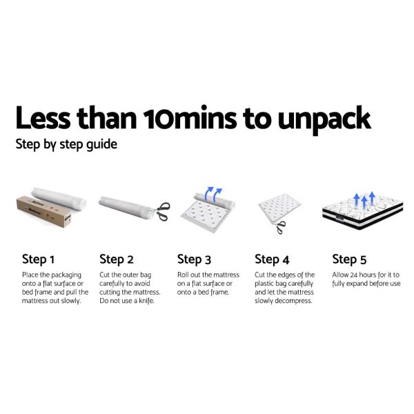 Barnet Bedding Luna Euro Top Cool Gel Pocket Spring Mattress 36cm Thick – QUEEN