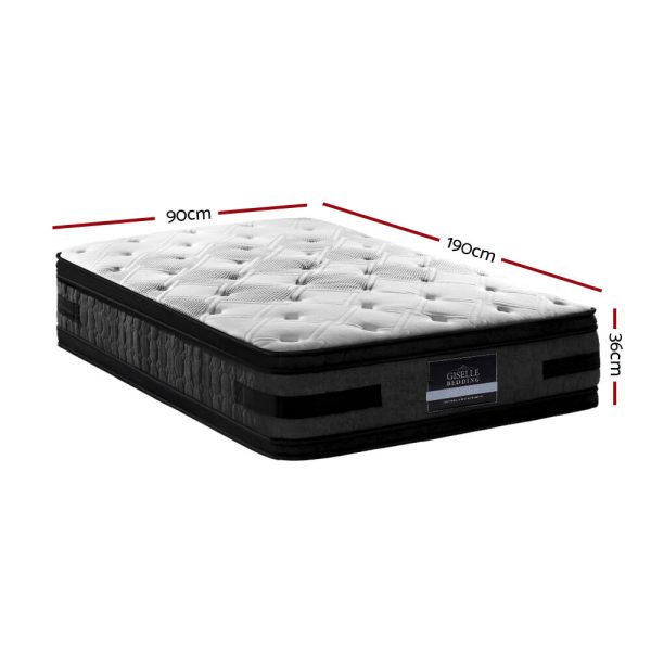 Barnet Bedding Luna Euro Top Cool Gel Pocket Spring Mattress 36cm Thick – SINGLE
