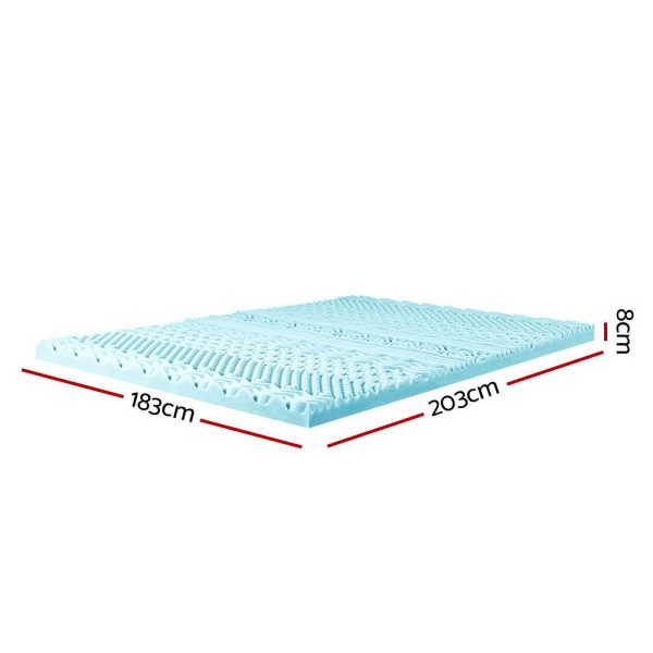 Bedding 11-zone Memory Foam Mattress Topper 8cm – KING