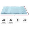Bedding Cool Gel 7-zone Memory Foam Mattress Topper w/Bamboo Cover 5cm – QUEEN