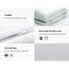 Bedding Cool Gel Memory Foam Mattress Topper w/Bamboo Cover 8cm – QUEEN