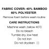 Bedding Cool Gel Memory Foam Mattress Topper w/Bamboo Cover 8cm – QUEEN