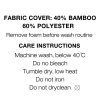 Bedding Cool Gel Memory Foam Mattress Topper w/Bamboo Cover 8cm – QUEEN
