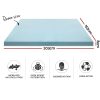Bedding Cool Gel Memory Foam Mattress Topper w/Bamboo Cover 8cm – QUEEN
