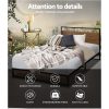 Apache Metal Bed Frame Mattress Base Platform Foundation Black Dane – SINGLE
