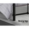 Adel LEO Metal Bed Frame – KING SINGLE, Black