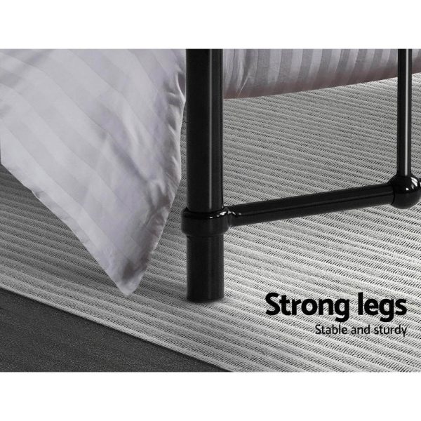 Adel LEO Metal Bed Frame – KING SINGLE, Black