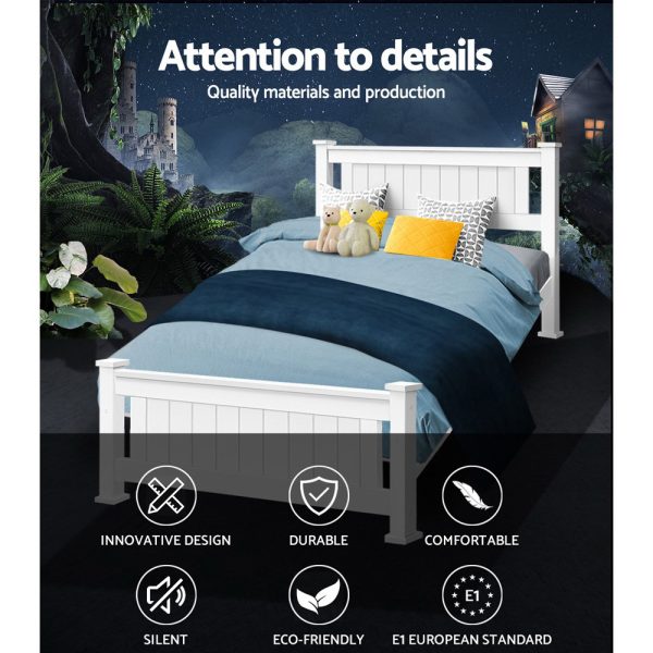 Adel LEO Metal Bed Frame – KING SINGLE, Black
