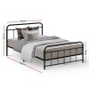 Adel LEO Metal Bed Frame – KING SINGLE, Black