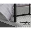 Adel LEO Metal Bed Frame – KING SINGLE, Black