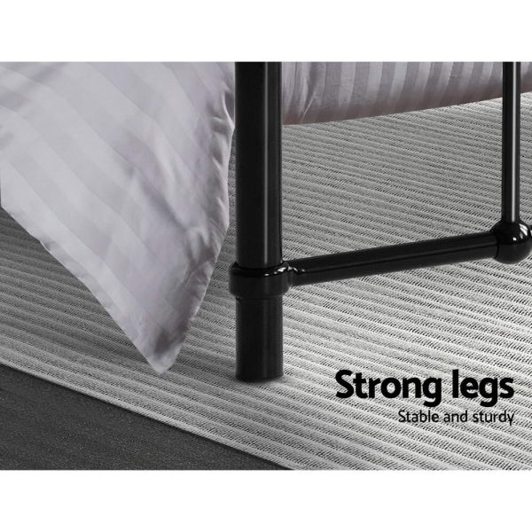 Adel LEO Metal Bed Frame – KING SINGLE, Black