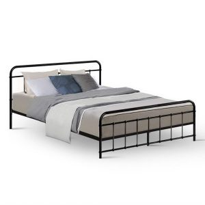 Adel LEO Metal Bed Frame – QUEEN, Black