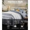 Adel LEO Metal Bed Frame – QUEEN, White