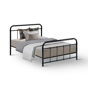 Adel LEO Metal Bed Frame – SINGLE, Black