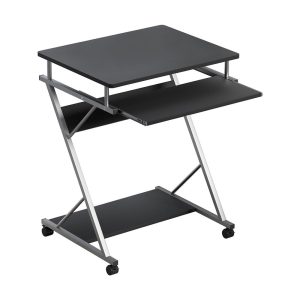 Metal Pull Out Table Desk – Black