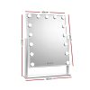 Embellir Makeup Mirror 40x50cm Hollywood Vanity with LED Light Rotation Tabletop
