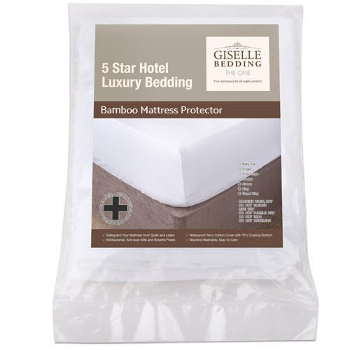 Bedding Waterproof Bamboo Mattress Protector – SINGLE