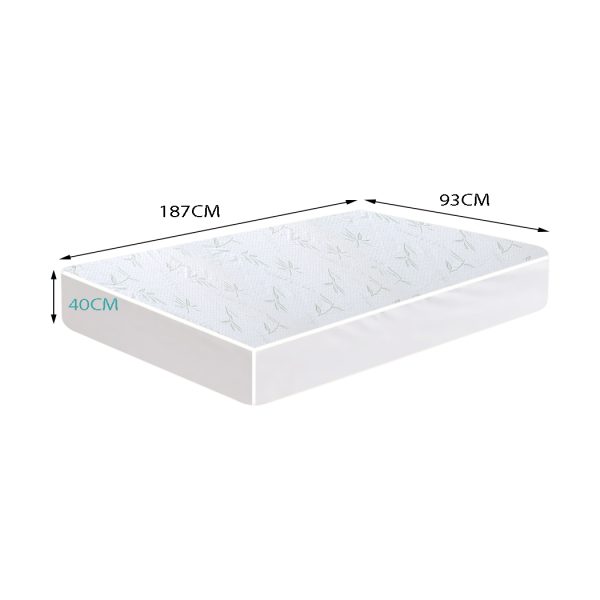 Fully Fitted Waterproof Breathable Bamboo Mattress Protector – SINGLE