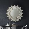 Wall Mirror MDF Silver Clear Image Lightweight