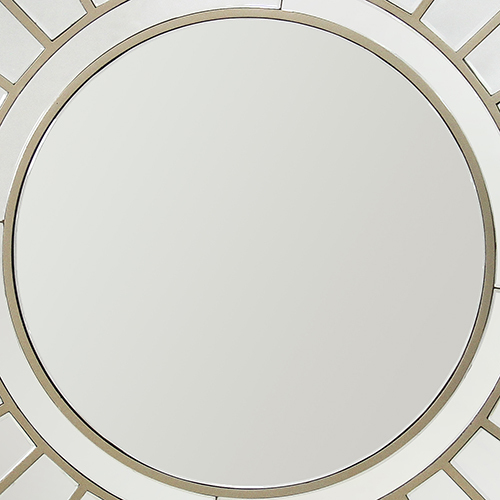 Wall Mirror MDF Silver Clear Image Lightweight
