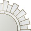 Wall Mirror MDF Silver Clear Image Lightweight
