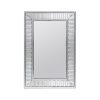 Wall Mirror MDF Silver Mirror Clear Image Rectangular Shape